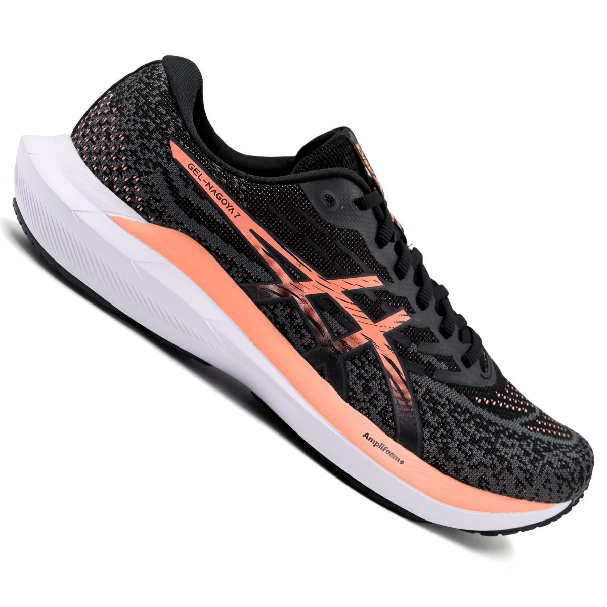 Tênis Asics Gel-Nagoya 7 Masculino - Preto/Laranja