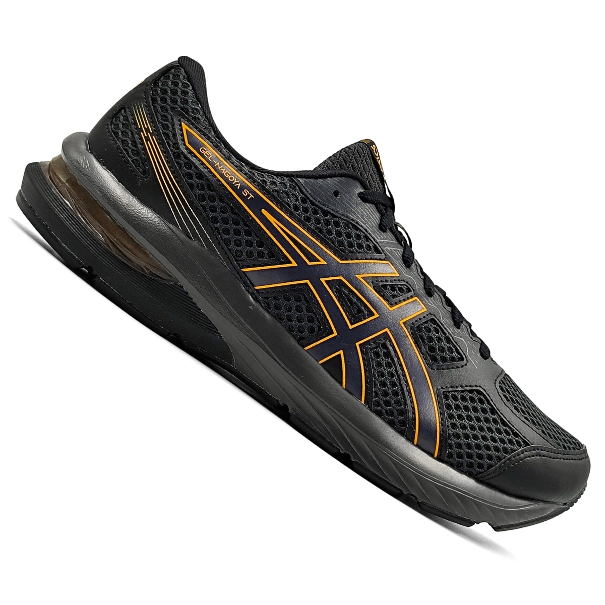 Tênis Asics Gel-Nagoya ST Masculino - Preto/Laranja