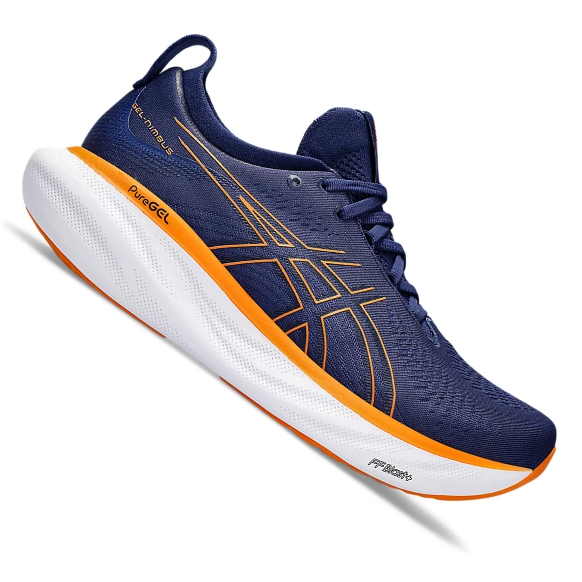 Tênis Asics Gel-Nimbus 25 Masculino - Marinho/Laranja