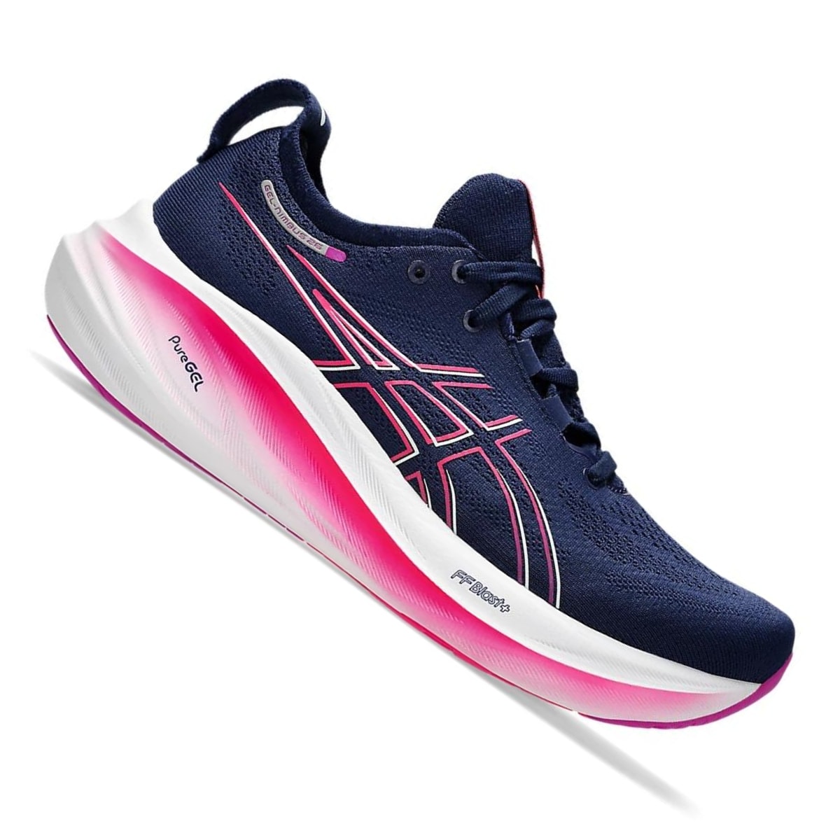 Tênis Asics Gel-Nimbus 26 Feminino - Marinho/Rosa