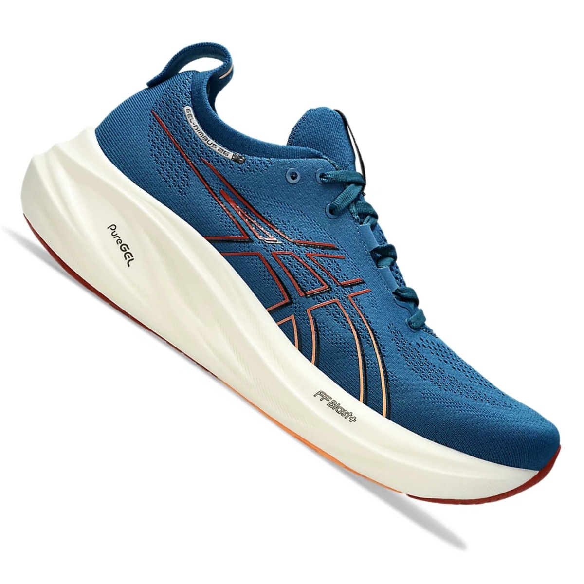 Tênis Asics Gel-Nimbus 26 Masculino - Azul/Laranja