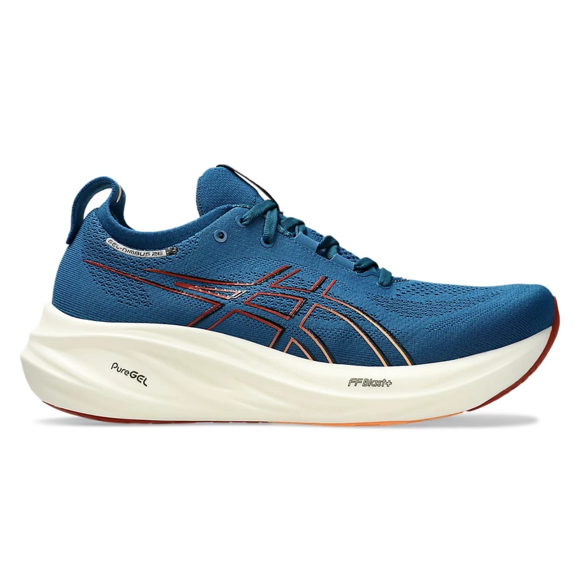Tênis Asics Gel-Nimbus 26 Masculino - Azul/Laranja