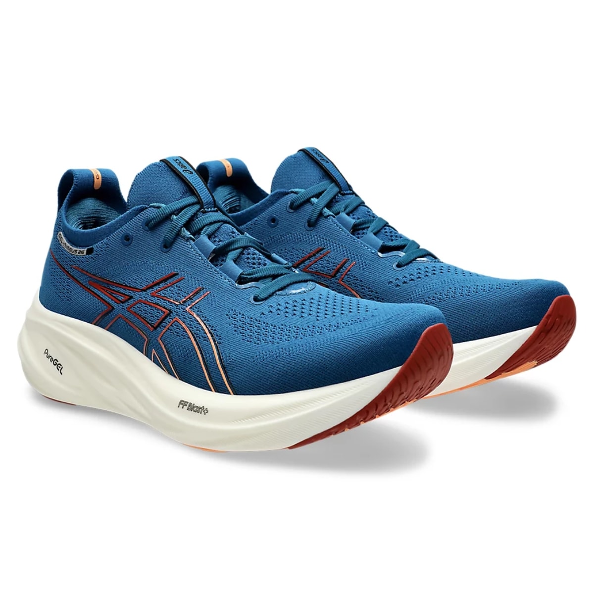 Tênis Asics Gel-Nimbus 26 Masculino - Azul/Laranja