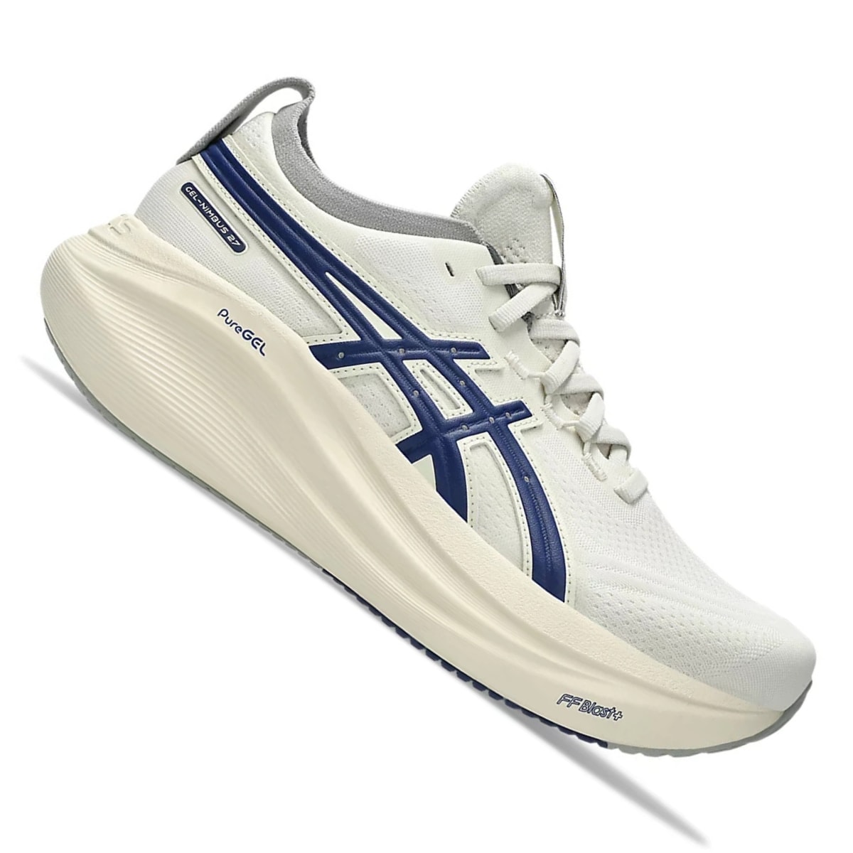 Tênis Asics Gel-Nimbus 27 ATC Masculino - Branco/Azul