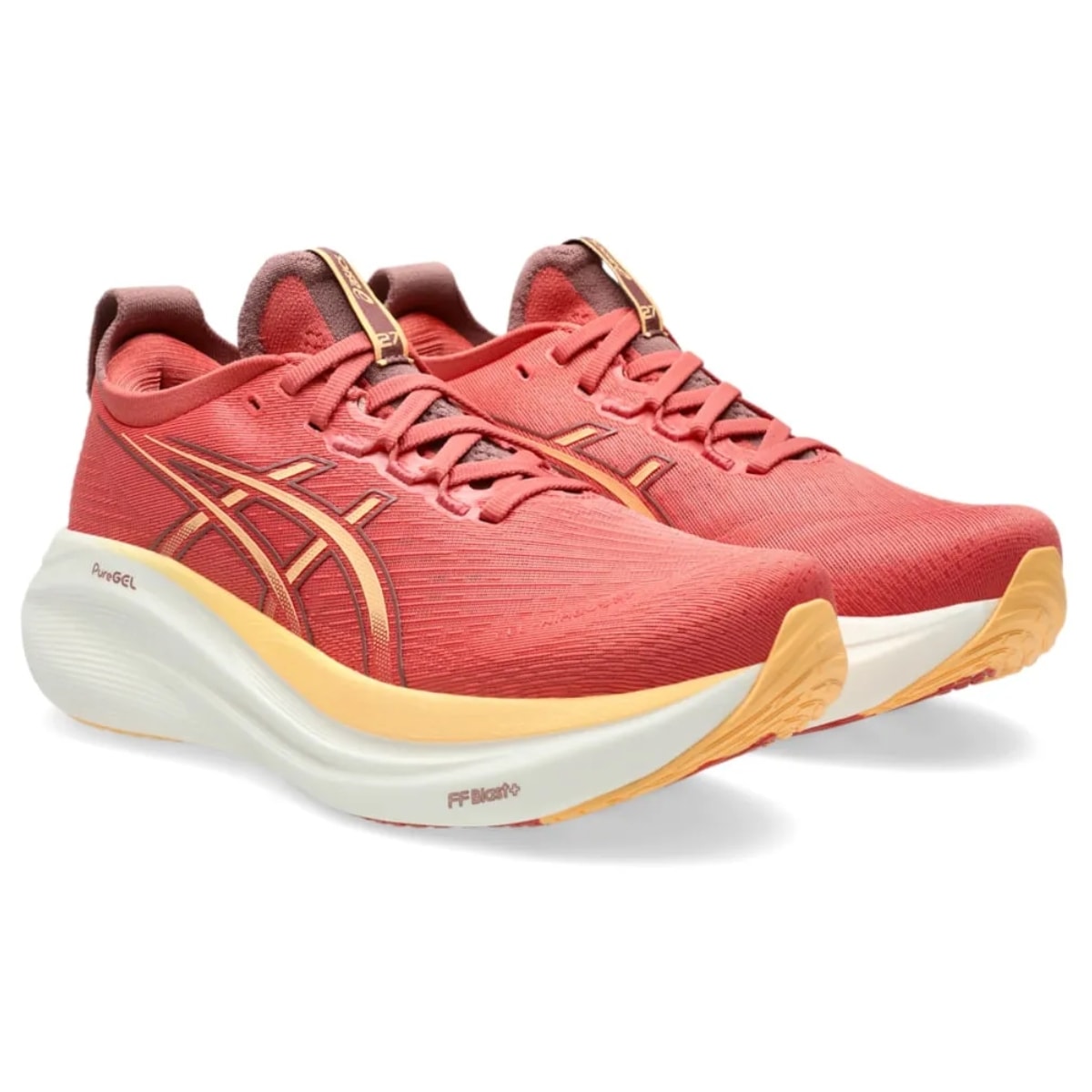 Tênis Asics Gel-Nimbus 27 Feminino - Rosa/Laranja