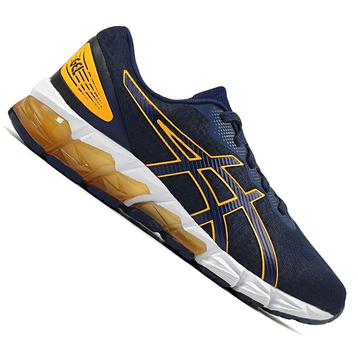 Tenis Asics Gel Quantum 180 Fly Masculino Marinho Laranja