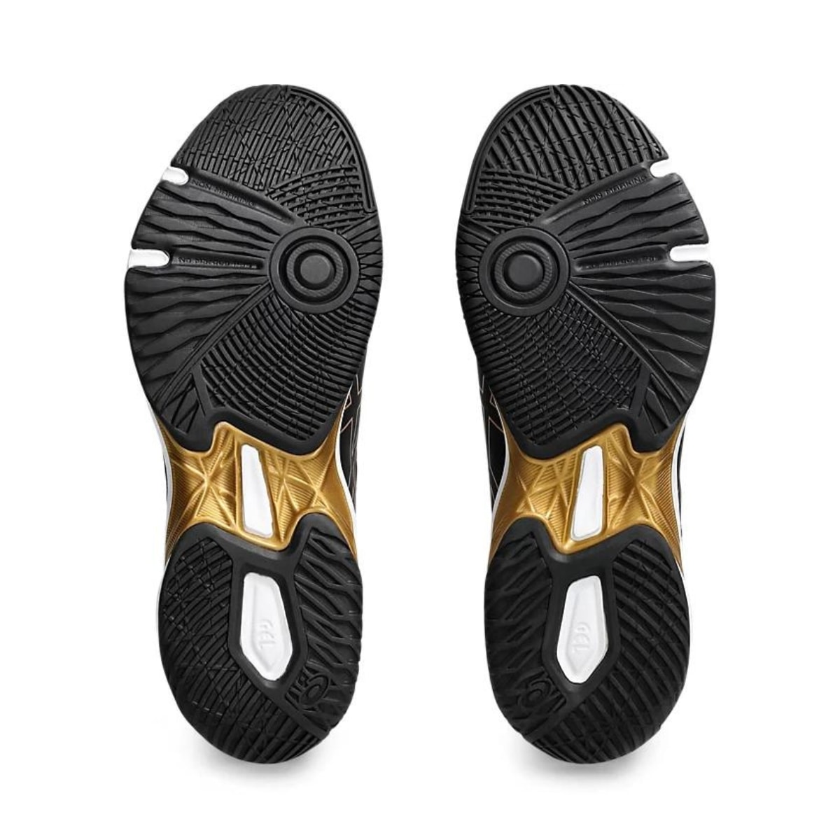 w⭐︎ Tênis Asics Gel-Rocket 11 Masculino - Preto/Dourado