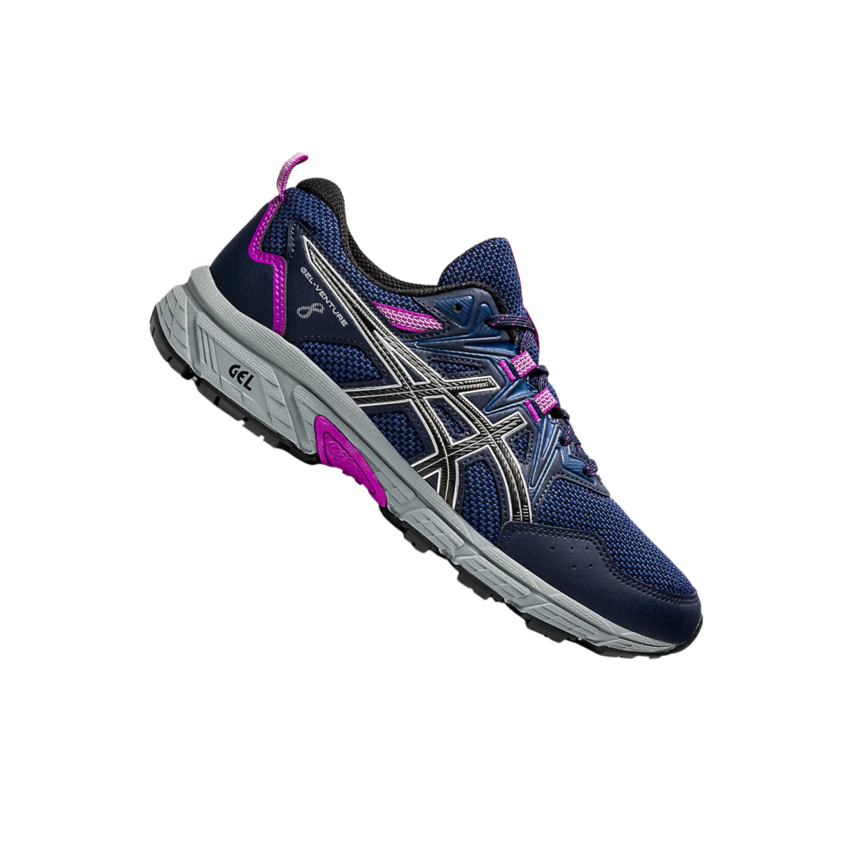 Tênis Asics Gel-Venture Feminino Marinho/Prata