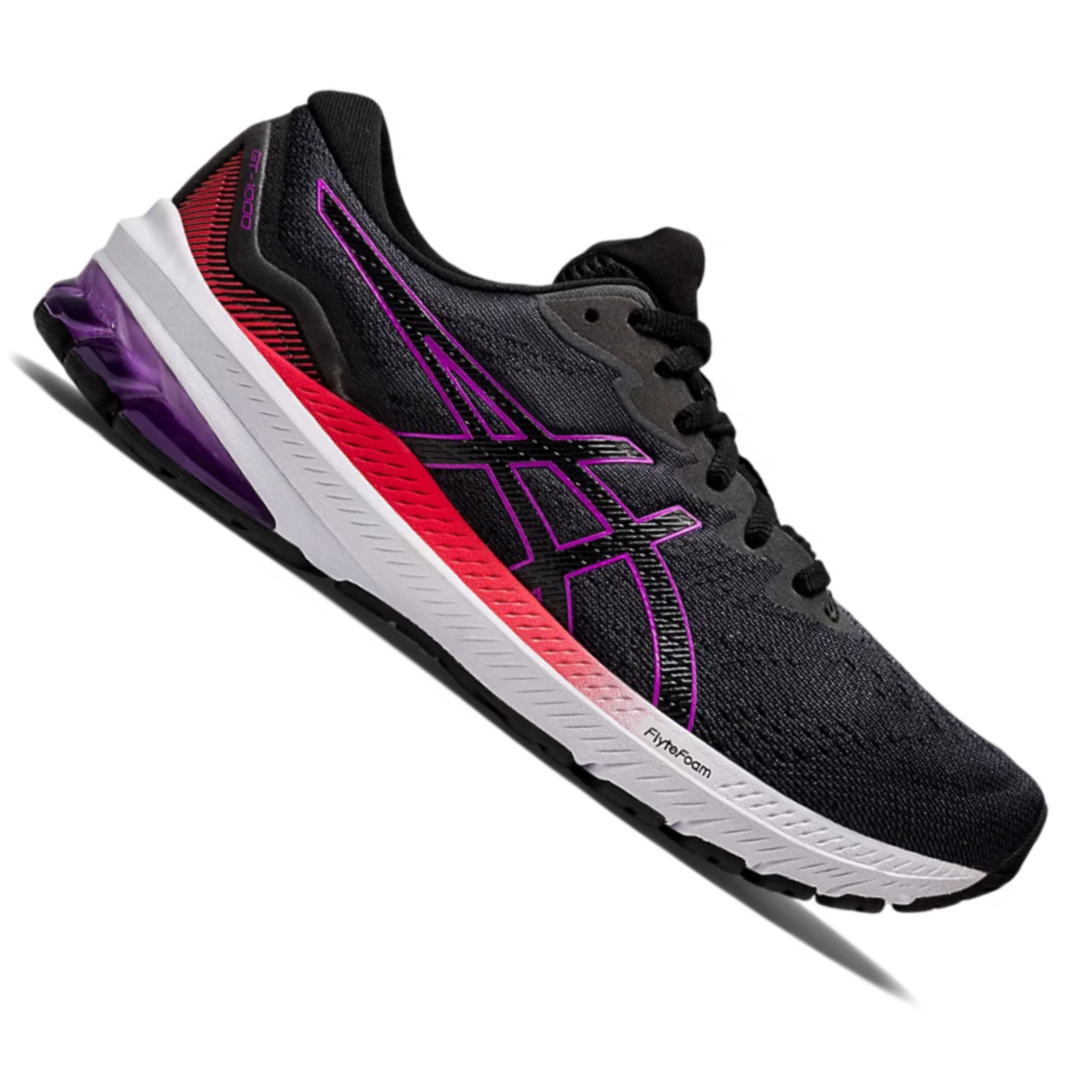 クラブ Tense 1k 60TX Tênis Asics GT-1000 11 Feminino - Grafite/Roxo