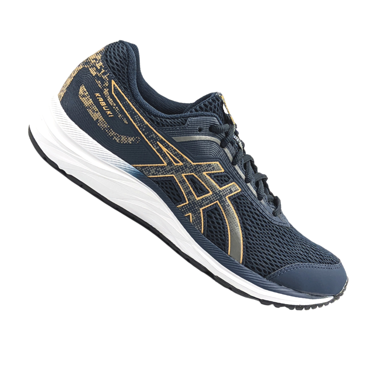 Tênis Asics Kabuki Masculino - Petróleo/Dourado