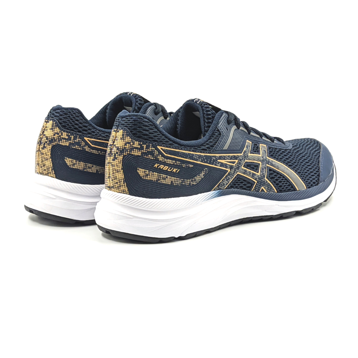 Tênis Asics Kabuki Masculino - Petróleo/Dourado