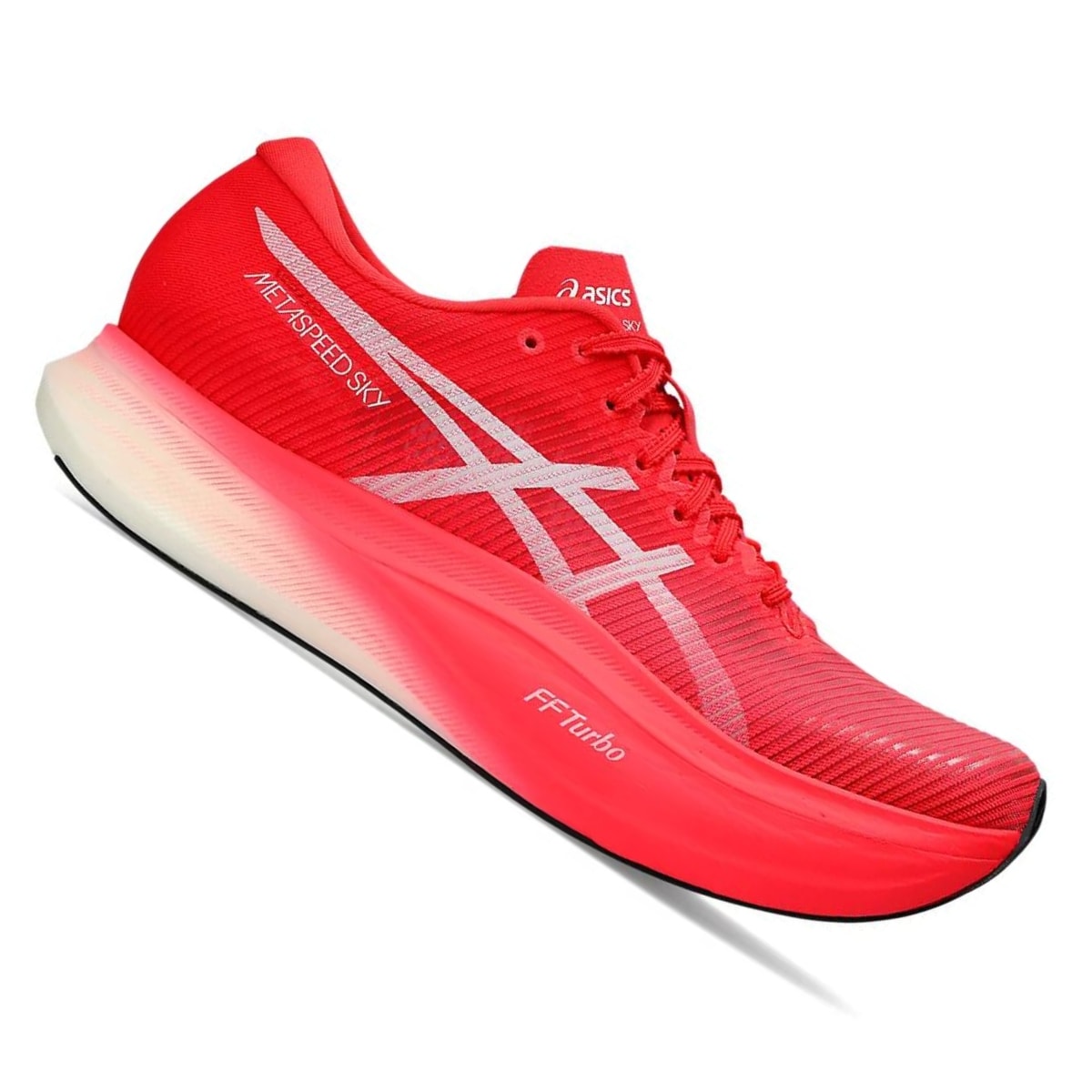 Tênis Asics MetaSpeed Sky+ Unissex - Vermelho/Branco