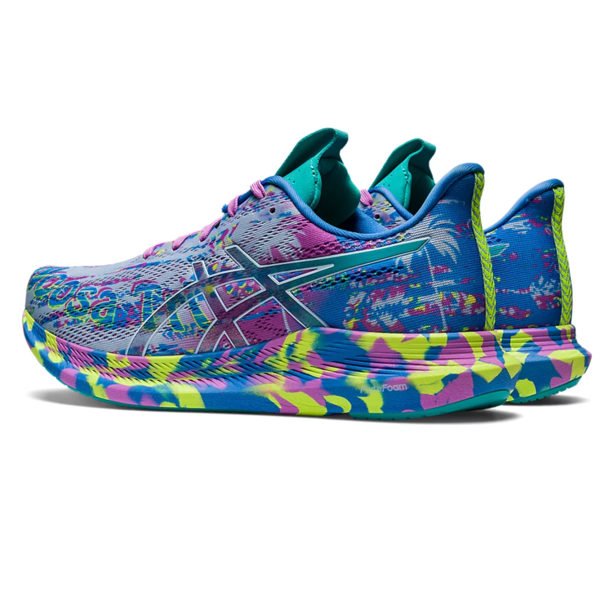 Tenis asics feminino store roxo e verde