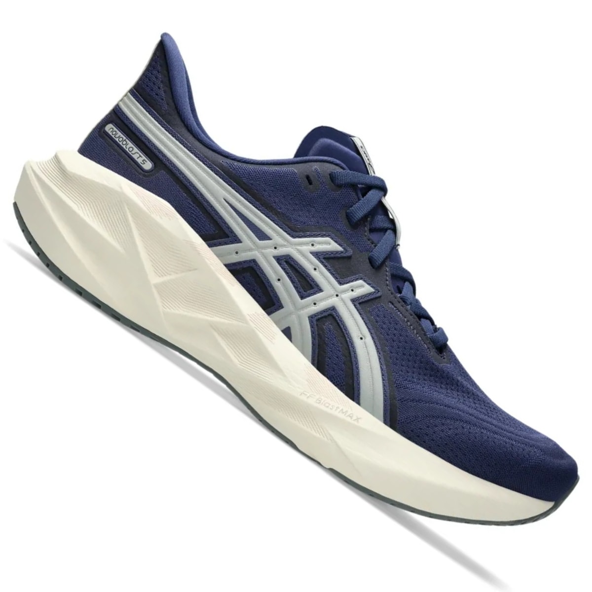 Tênis Asics Novablast 5 ATC Masculino - Marinho/Cinza