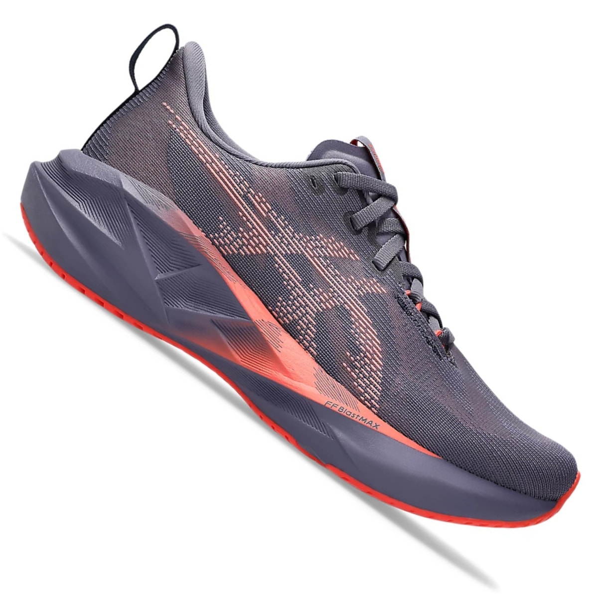 Tênis Asics Novablast 5 Feminino - Roxo/Laranja