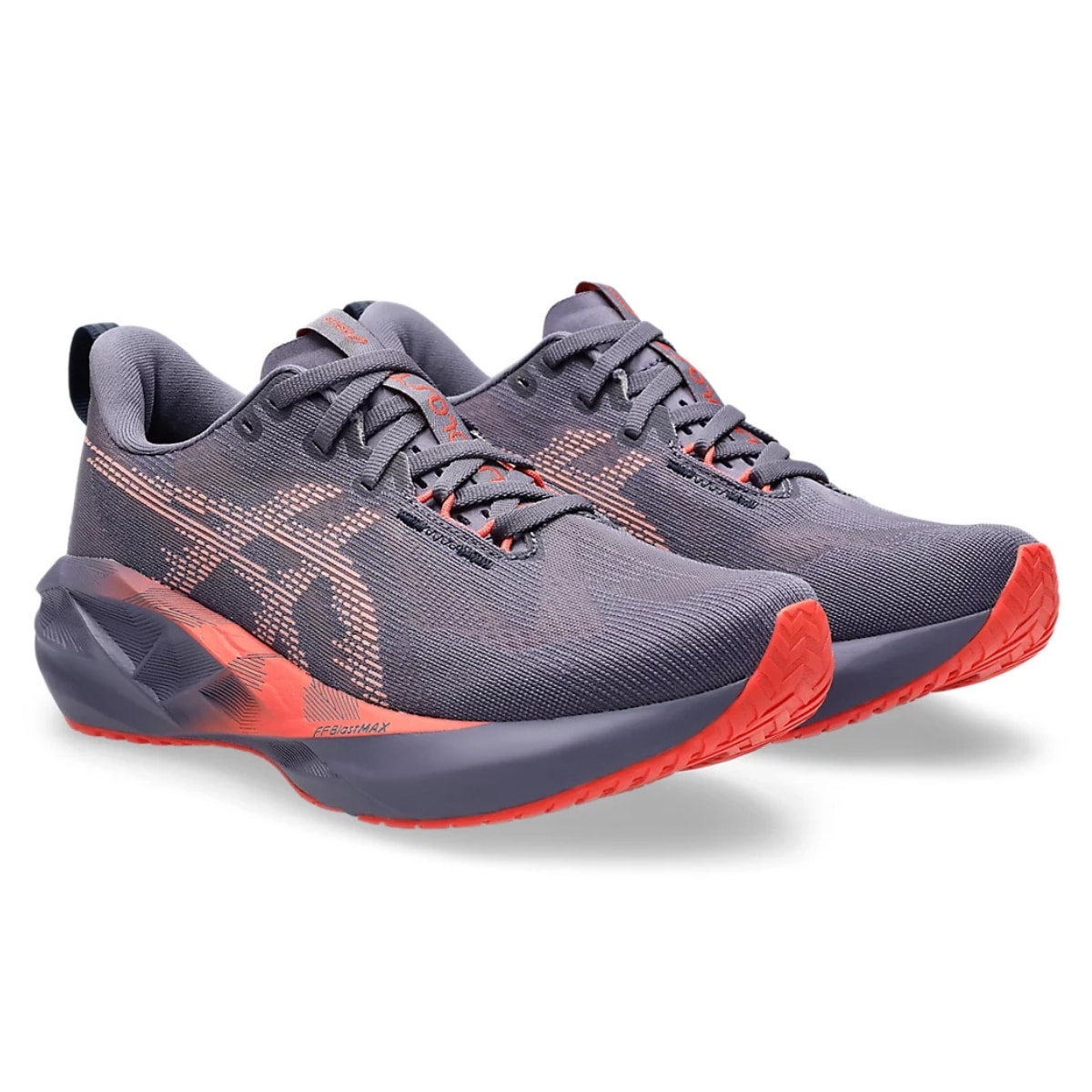 Tênis Asics Novablast 5 Feminino - Roxo/Laranja