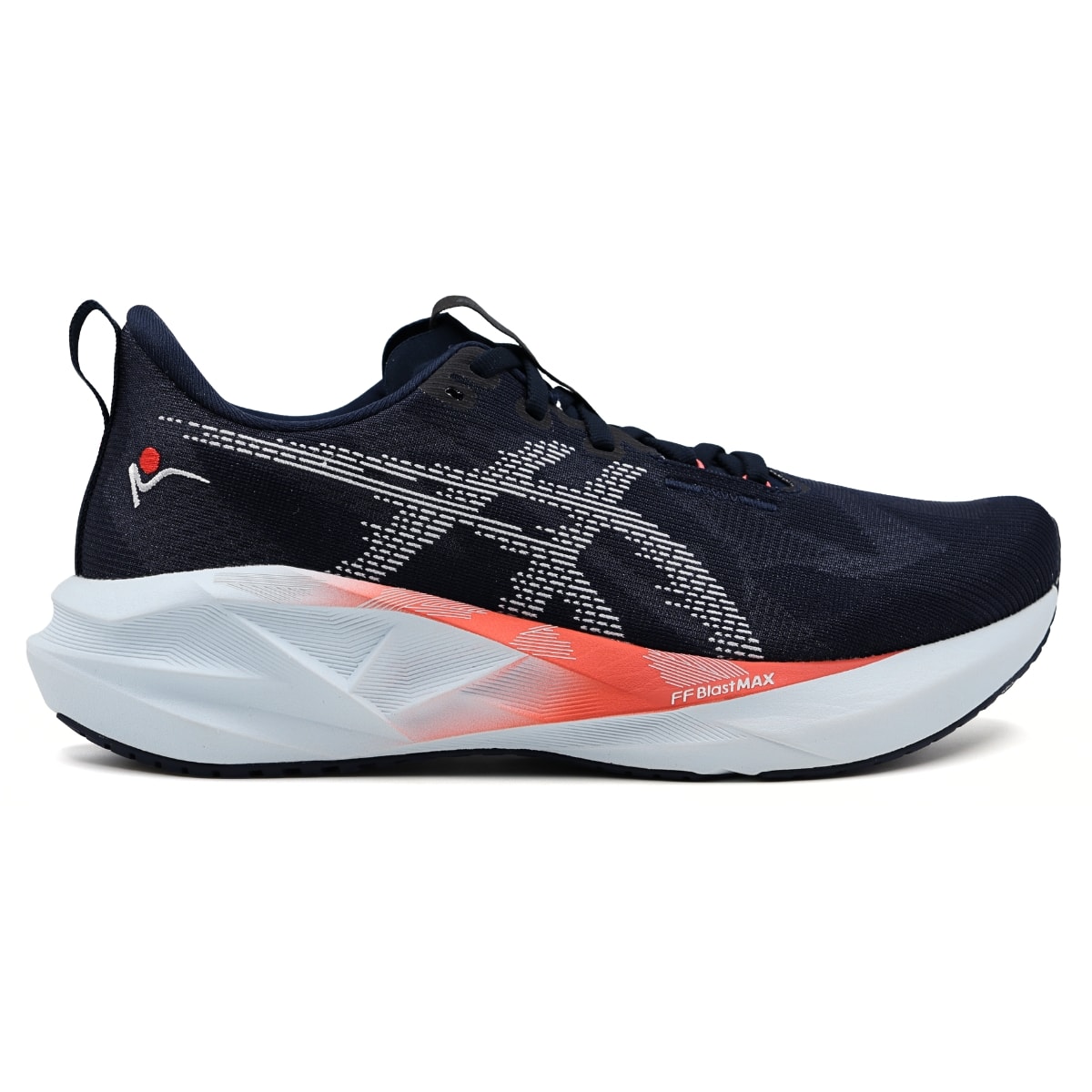 Tênis Asics Novablast 5 São Silvestre 2025 Unissex - Marinho/Branco
