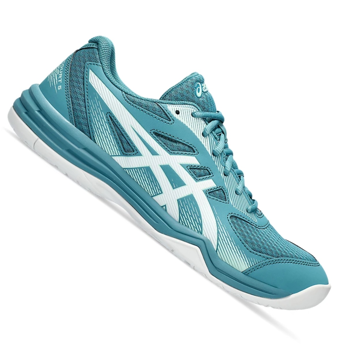 Tenis Asics Upcourt 5 Masculino Azul Turquesa Branco