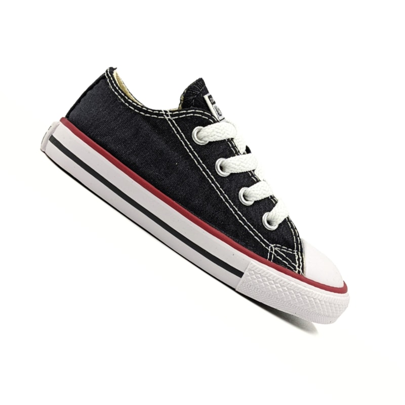 Tênis Converse All Star Chuck Taylor Infantil - Preto/Vermelho