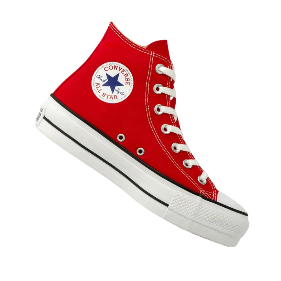 All star vermelho sola hot sale alta