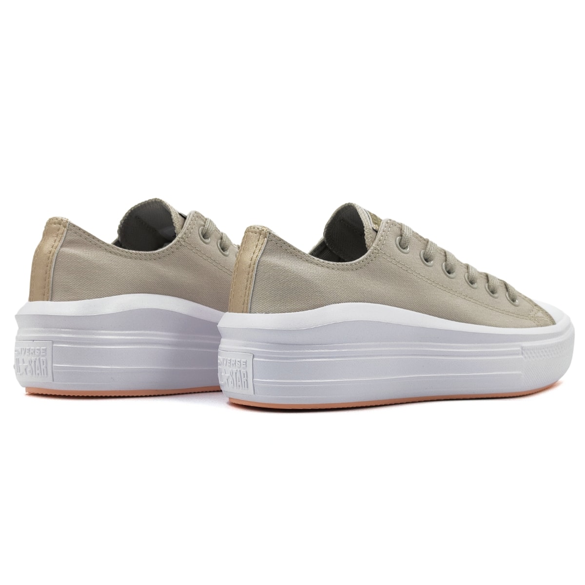 Tênis Converse Chuck Taylor All Star Move Unissex - Bege/Branco