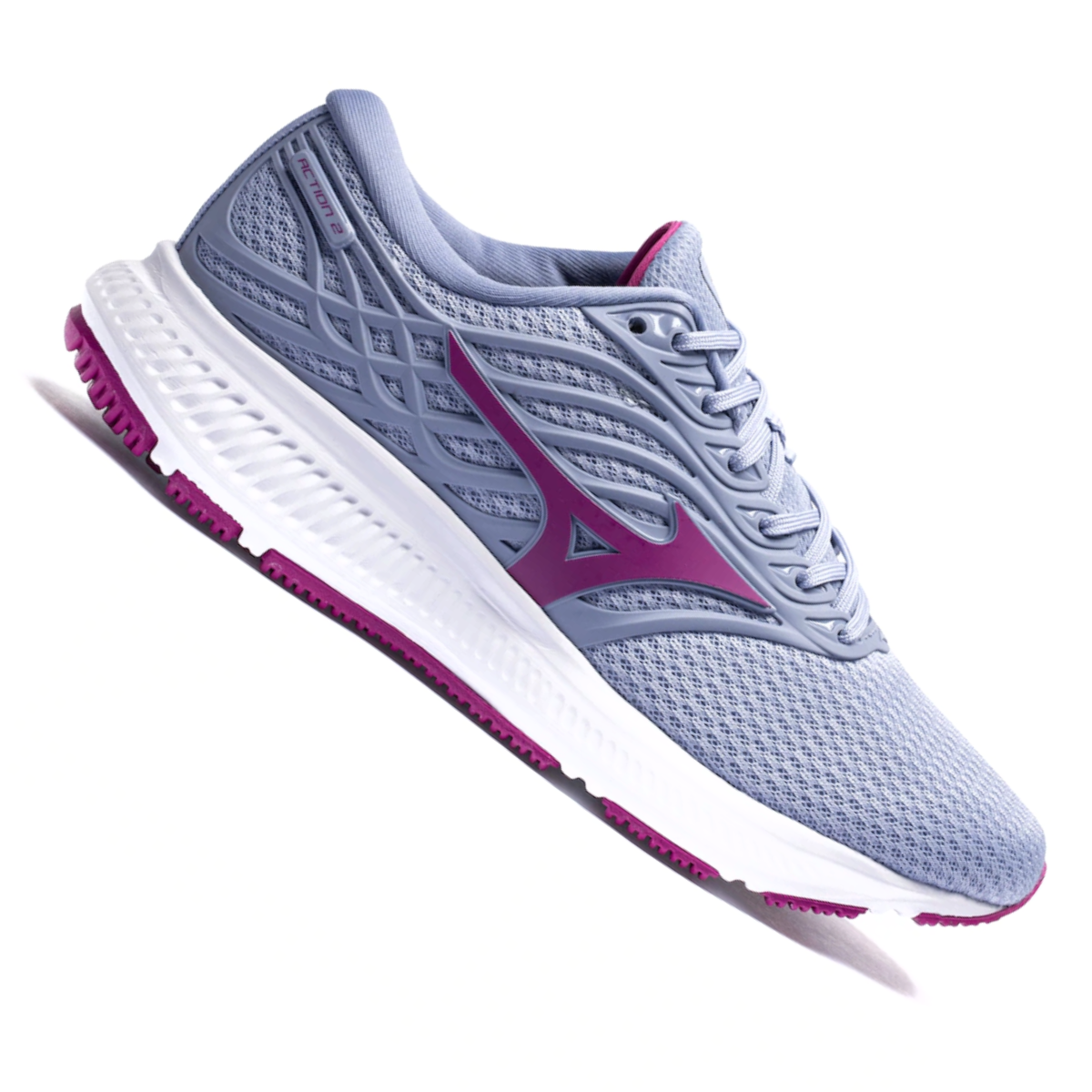 Mizuno feminino 2024 roxo e azul