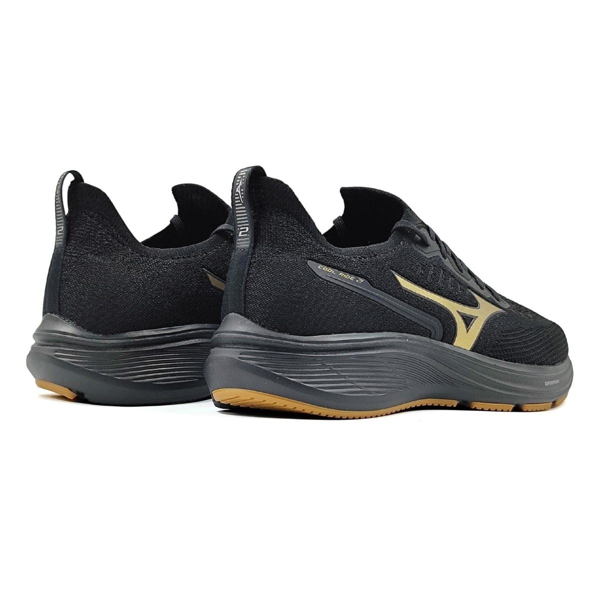 Tênis Mizuno Cool Ride 2.0 Masculino - Preto/Dourado