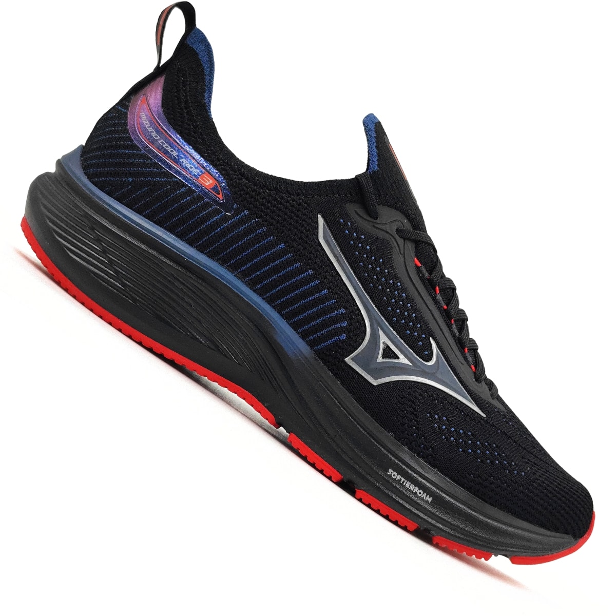 Tênis Mizuno Base Ride Masculino - Preto/Azul