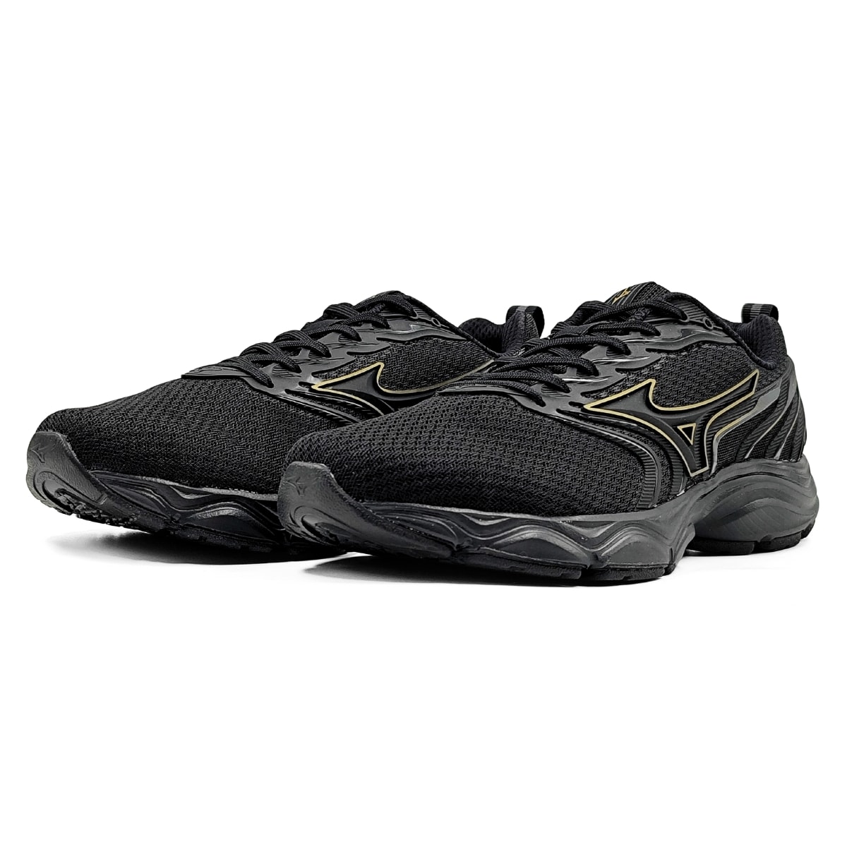 Tênis Mizuno Jet 7 Masculino - Preto/Dourado