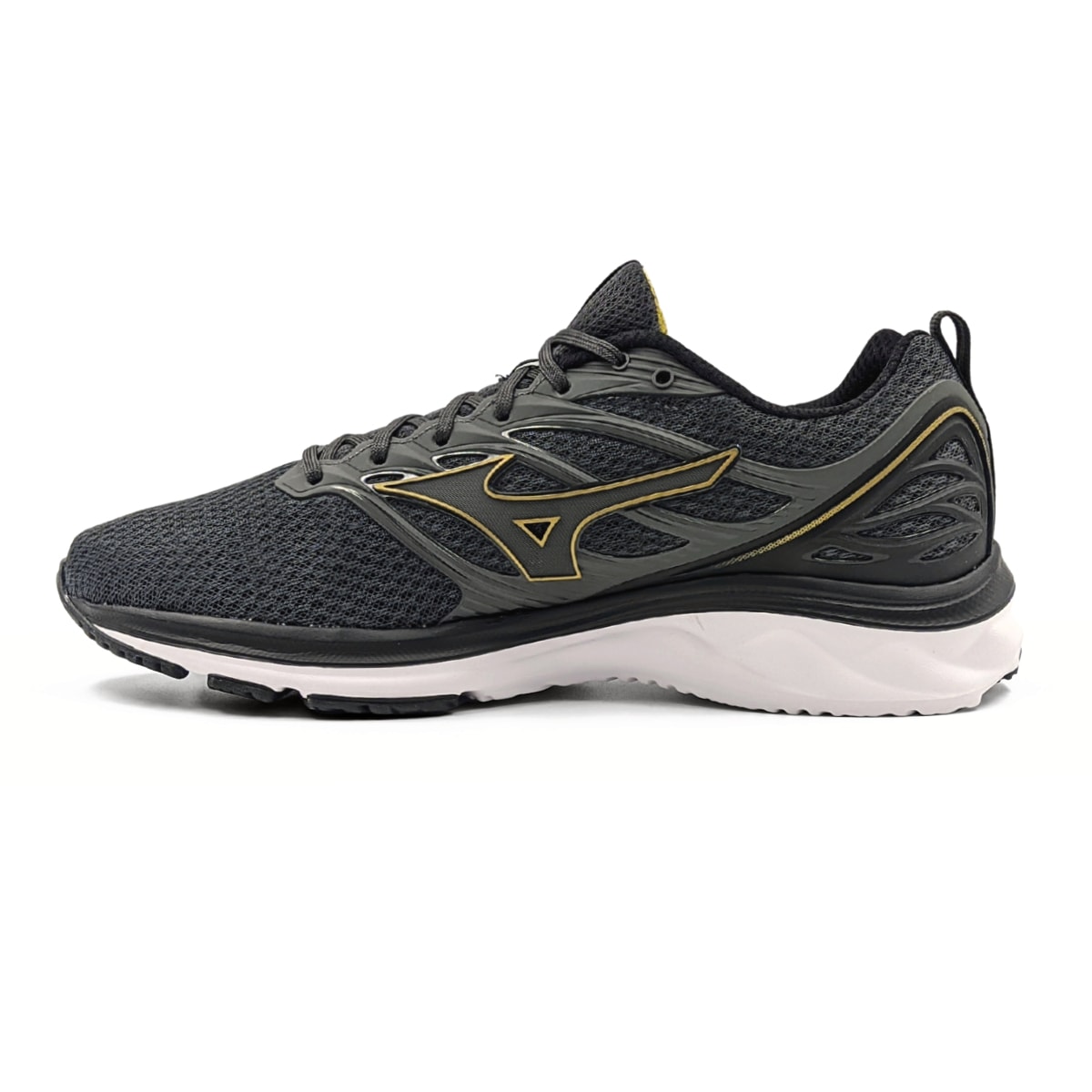 Tênis Mizuno Space 3 Masculino - Chumbo/Dourado