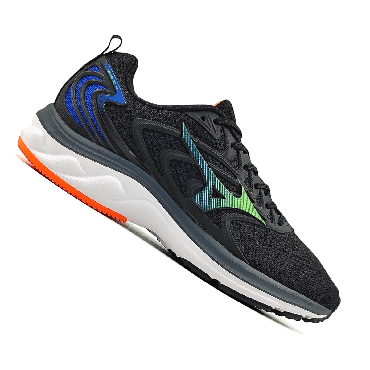 Tênis Mizuno Space 4 Infantil - Preto/Verde