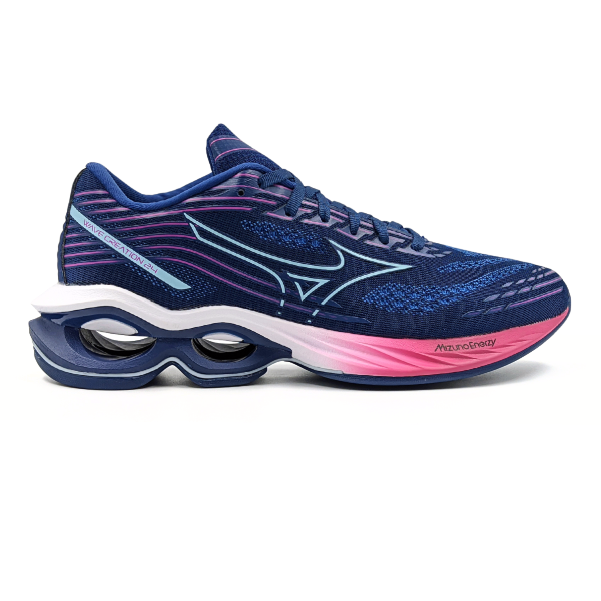 Shoes Tenis Mizuno Feminino Wave Mizuno Feminino Azul E Rosa