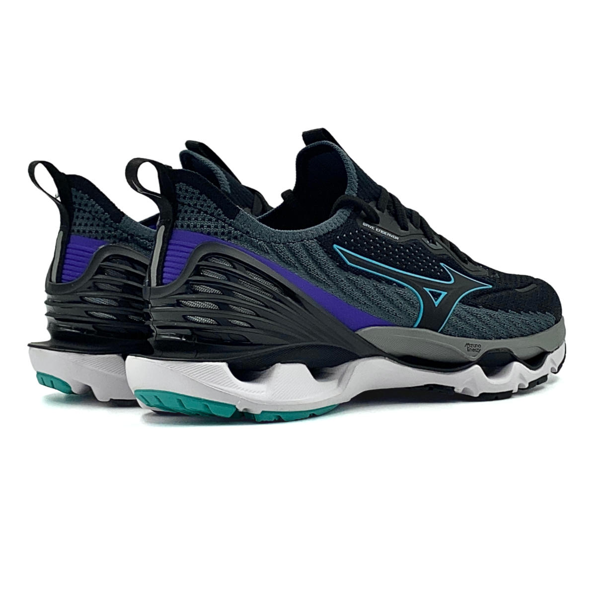 エウロペ Tênis Mizuno Wave Endeavor Feminino - Preto/Roxo