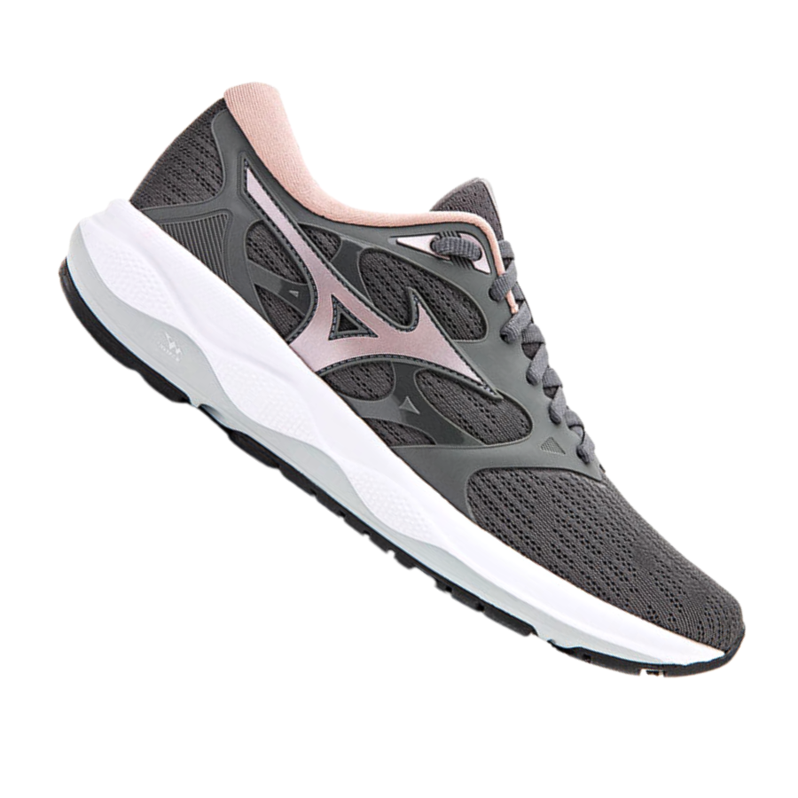 Tenis mizuno feminino rosa best sale com cinza