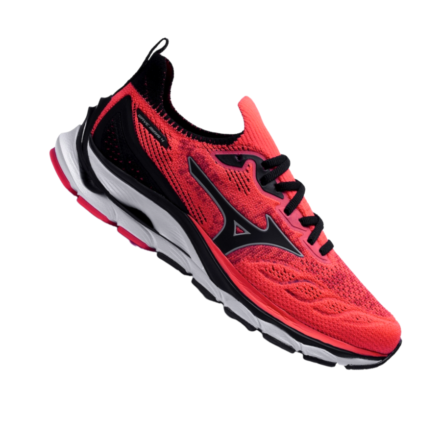 Tenis Mizuno Wave Mirai 4 Masculino Laranja Preto