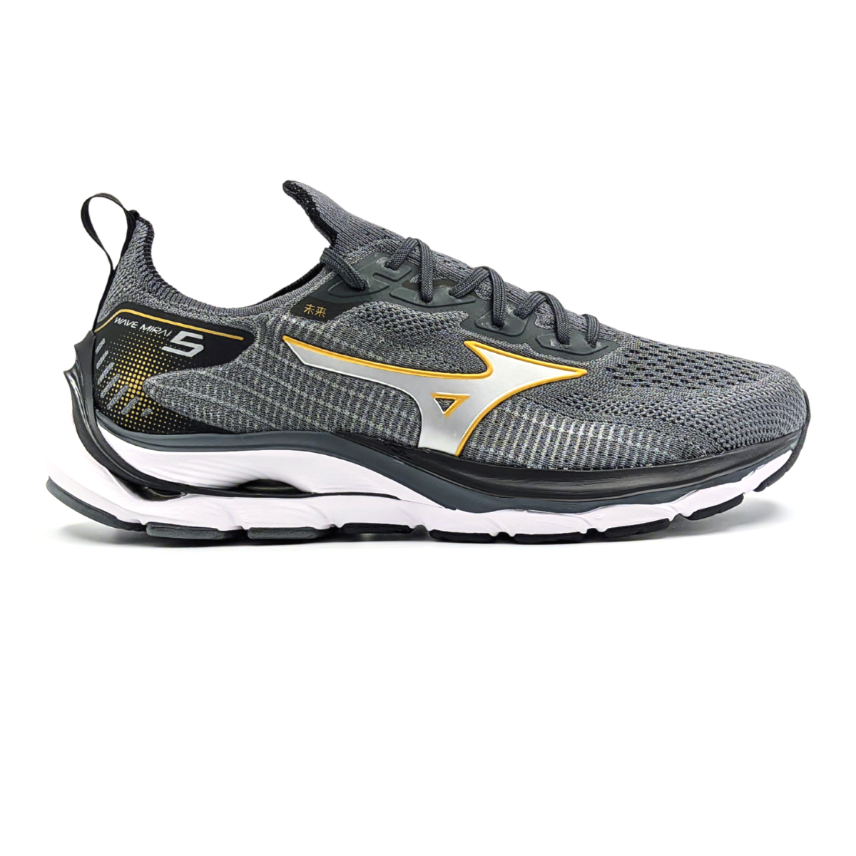 Tênis Mizuno Wave Mirai 5 Masculino - Chumbo