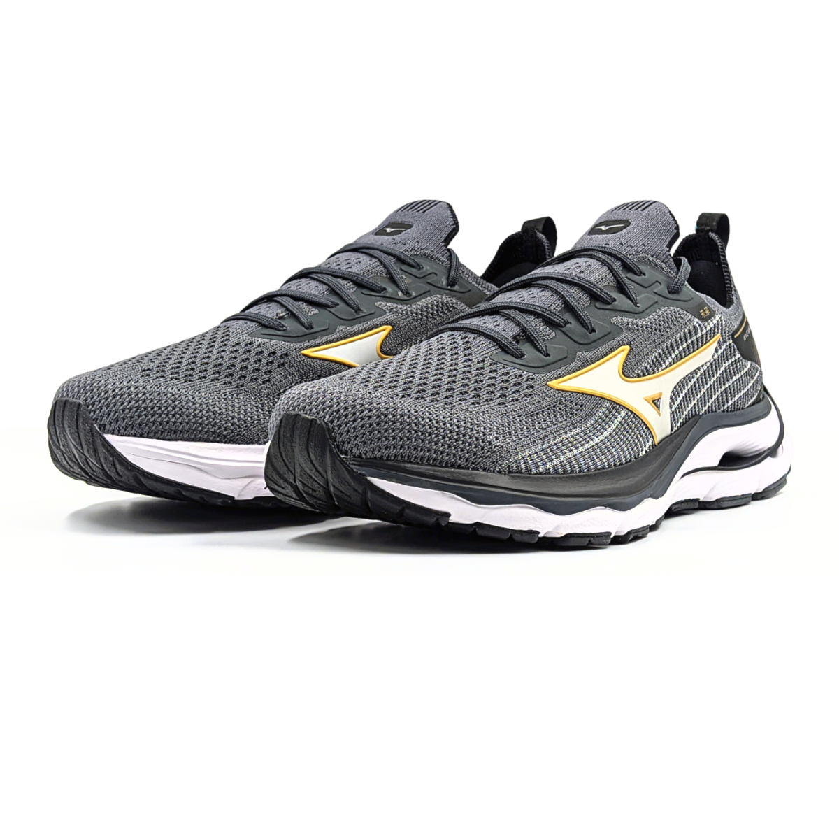 Tênis Mizuno Wave Mirai 5 Masculino - Chumbo