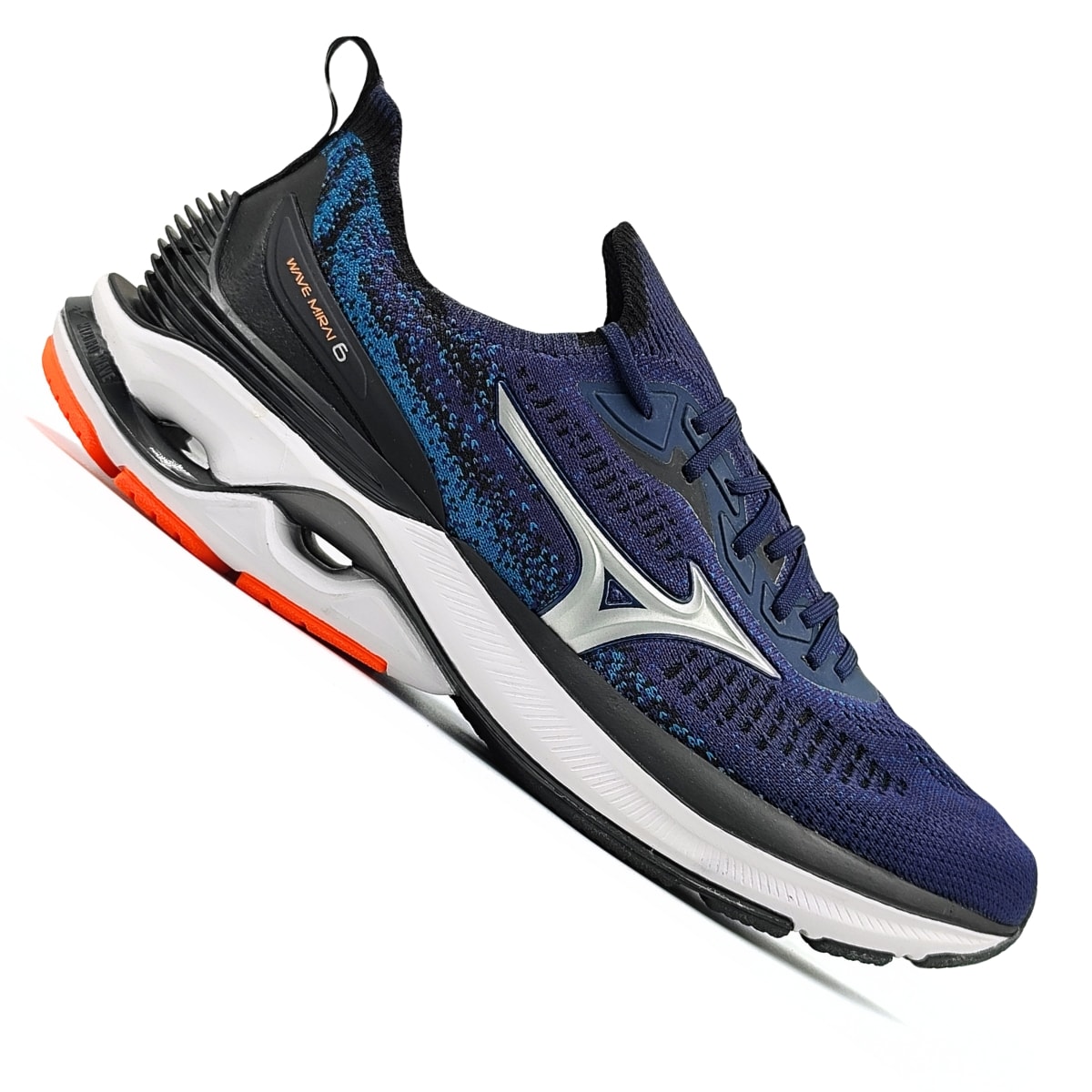 Tênis Mizuno Wave Mirai 6 Masculino - Marinho/Prata