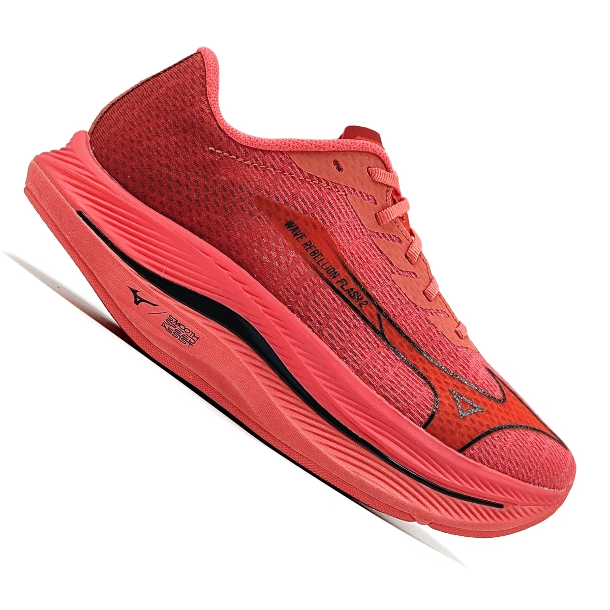Tênis Mizuno Wave Rebellion Flash 2 Unissex - Vermelho/Preto