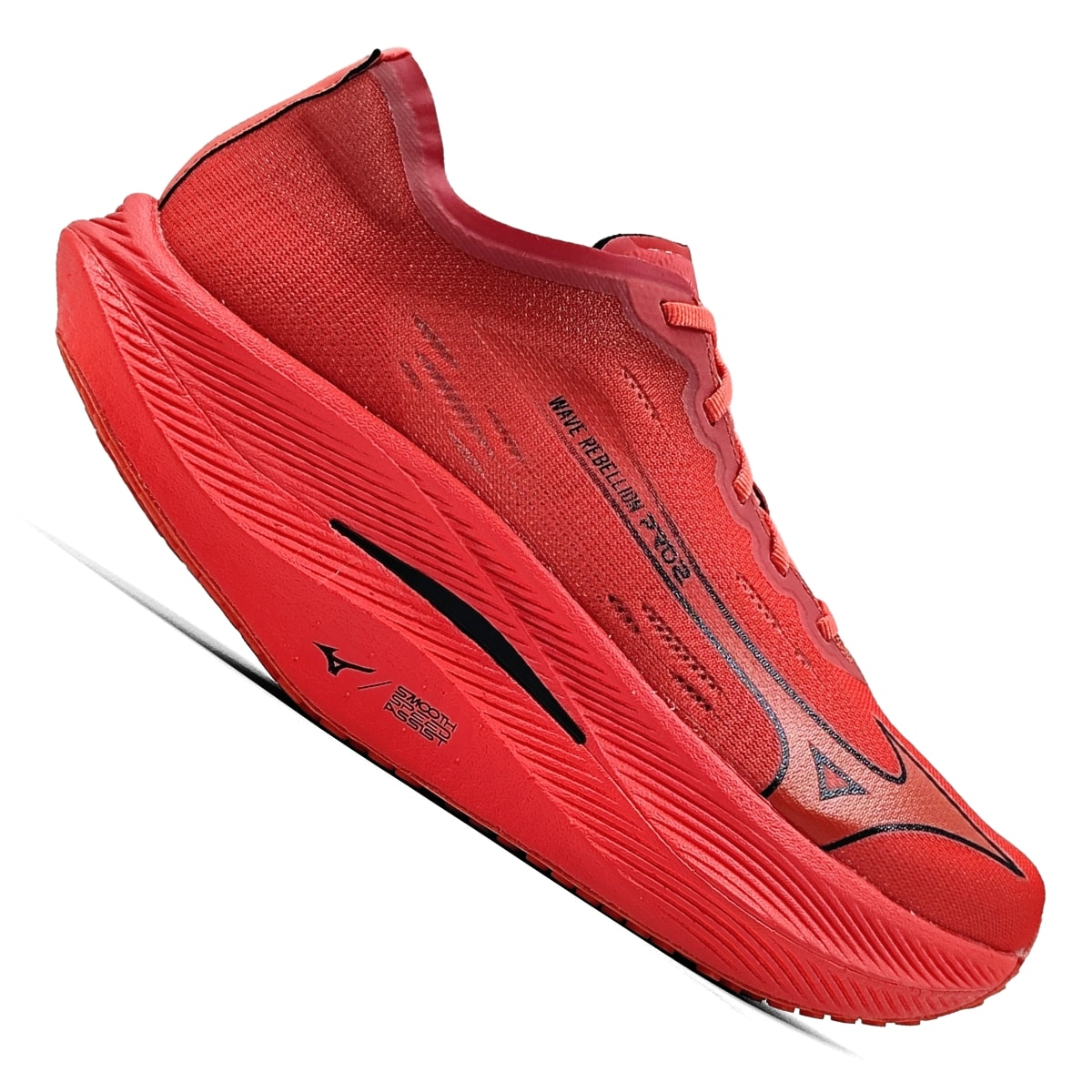 Tênis Mizuno Wave Rebellion Pro 2 Unissex - Vermelho/Preto