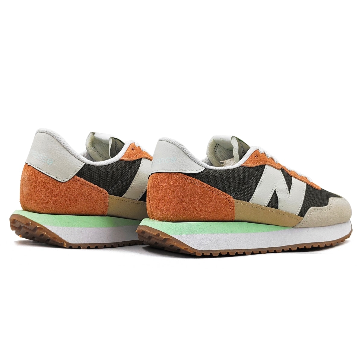 Tênis New Balance 237v1 Masculino - Verde Musgo/Laranja