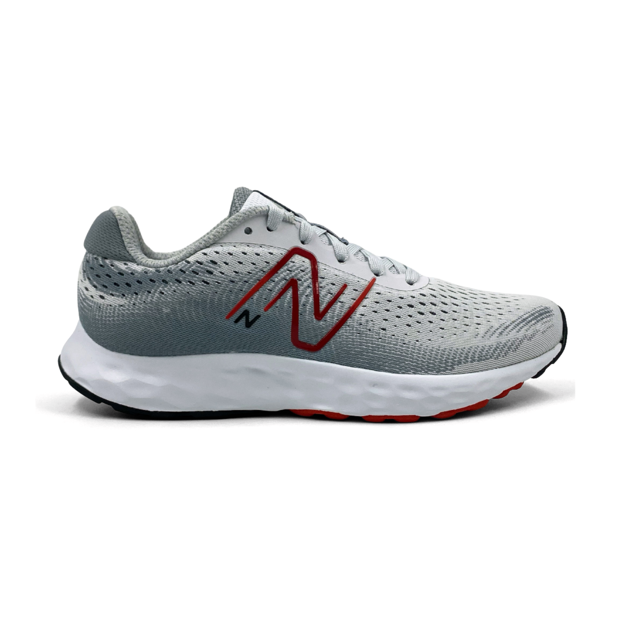 New balance shop cinza vermelho