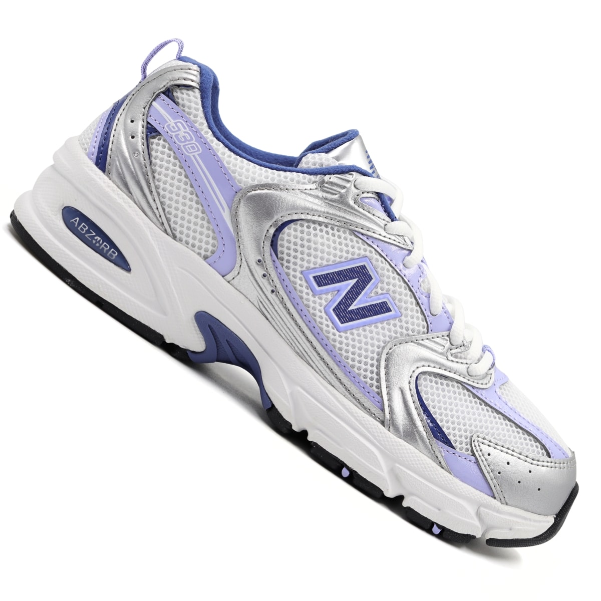 Tênis New Balance 530 Unissex - Prata/Lilás