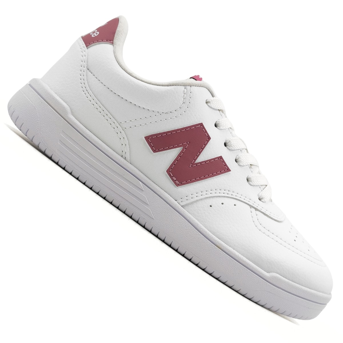 Tênis New Balance BB80 Unissex - Branco/Rosa