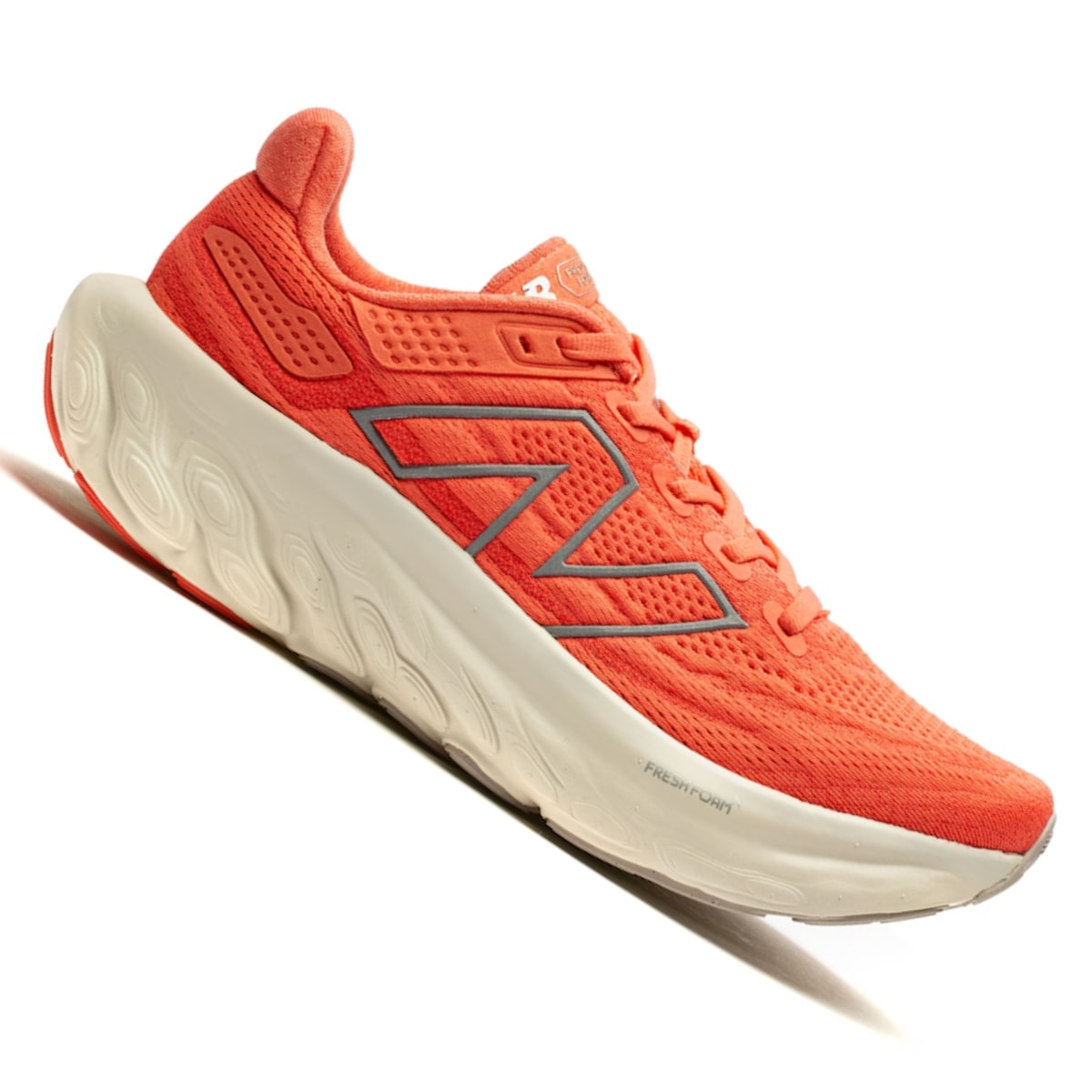 Tênis New Balance Fresh Foam X 1080v13 Feminino - Salmão/Prata