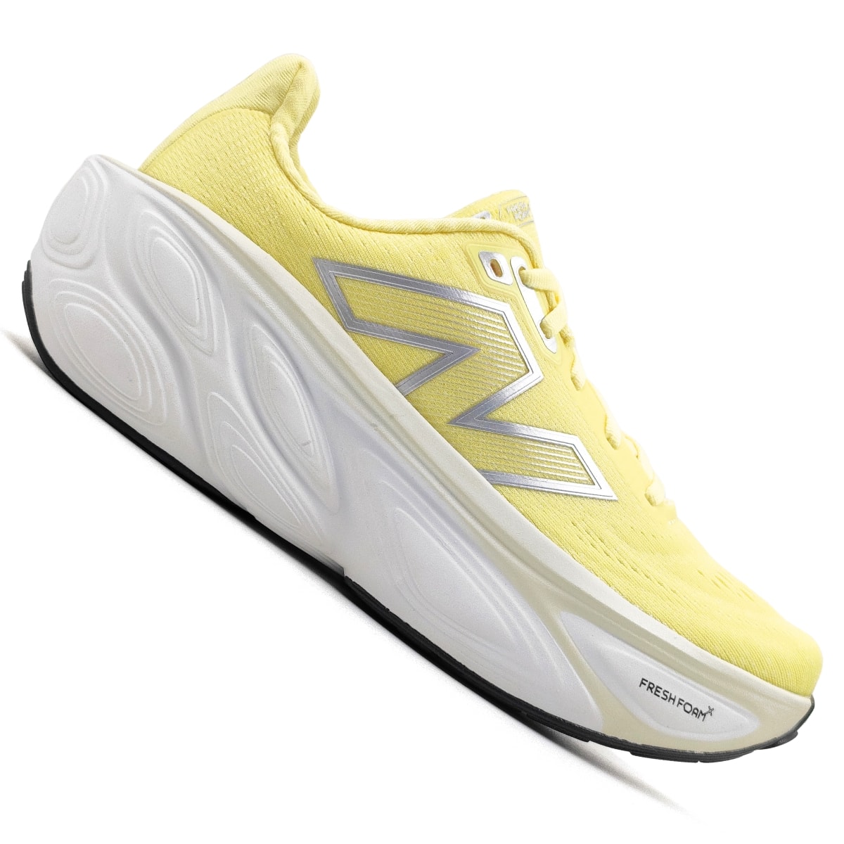 Tênis New Balance Fresh Foam X More V5 Feminino - Amarelo/Prata