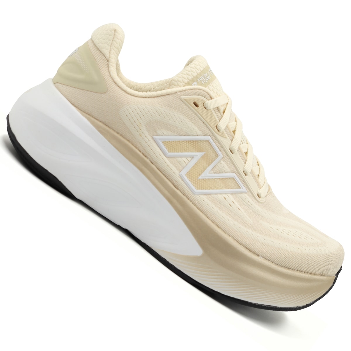 Tênis New Balance Fresh Foam X More V5 Feminino - Amarelo/Prata