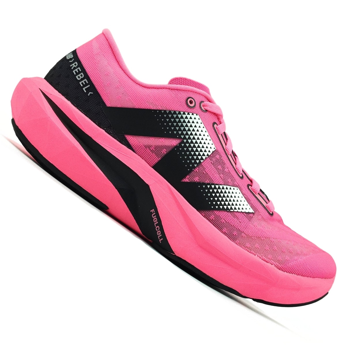 rebelv4 サイバーピンク Tênis New Balance FuelCell Rebel V4 Feminino - Rosa/Preto