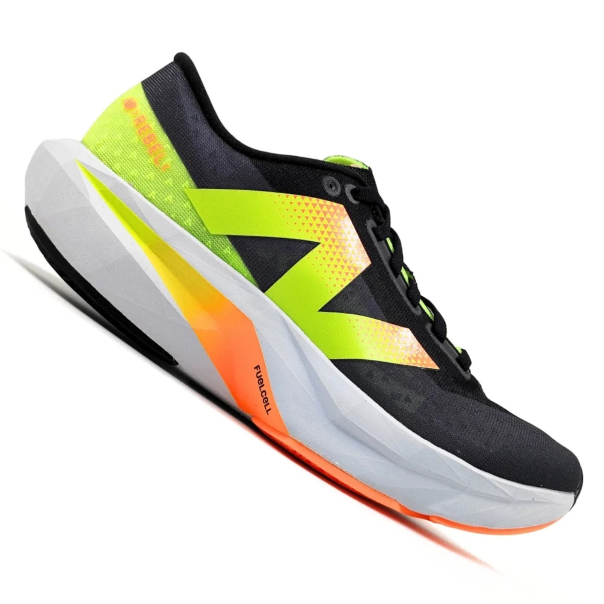 Tênis New Balance FuelCell Rebel V4 Masculino - Preto/Verde