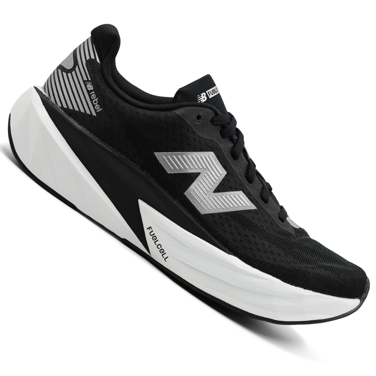 Tênis New Balance FuelCell Rebel V5 Feminino - Preto/Branco